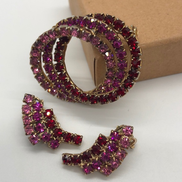 Vintage 50s Rhinestone Set - Picture 2 of 7